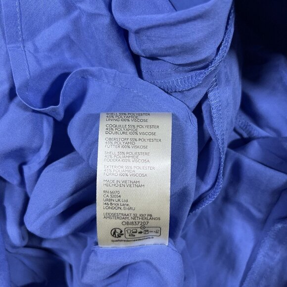 Free People Women's Size 2 Cornflower Blue Alinda‎ Off The Shoulder Midi Dress - Picture 12 of 14